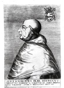Papa Alexander VI (1492-1503) portresi 16.-17. yüzyıl by Italian School
