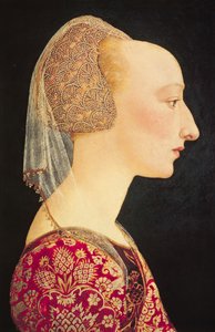Kırmızılı Bir Kadının Portresi by Italian School