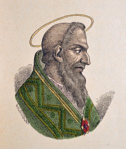 Papa Eugene Ier'in Portresi (Eugenius I veya Eugenio) (654-657) by Italian School