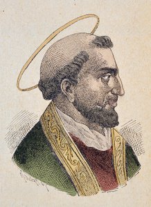 Papa Evariste'nin Portresi (Evaristus veya Evaristo I) Ier (97-107) by Italian School