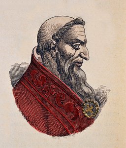 Papa Honorius Ier'in Portresi (Onorio) (625-638) by Italian School