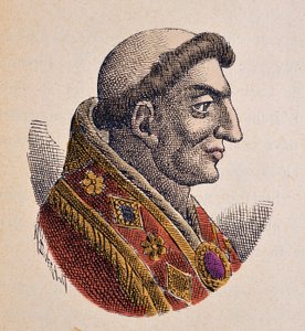 Papa Marin Irishman'in Portresi (Marinus, Marino) (882-884) by Italian School