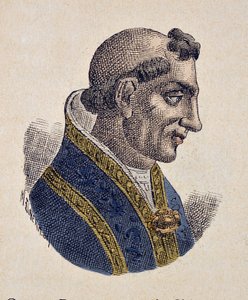 Papa III. Serge'nin Portresi (Sergius, Sergio) (904-911) by Italian School