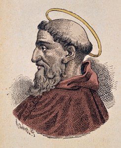 Papa Telesphore Portresi (Telesphorus veya Telesforo) (125-136/138) by Italian School