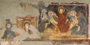 Bir fresk kalıntıları, Santa Maria Antiqua, Roma by Italian School