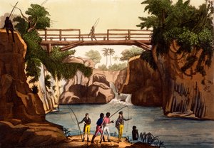San Benedetto yakınlarındaki Roccie Nehri, Madagaskar Adası, Kostümlerden ... Giulio Ferrario, c.1820s-30s by Italian School