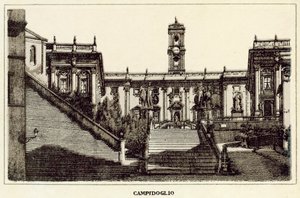 Roma: Campidoglio (lito) by Italian School