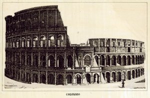 Roma: Kolezyum (lito) by Italian School