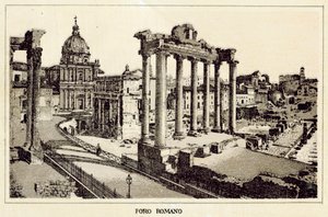Roma: Roma Forumu (lito) by Italian School