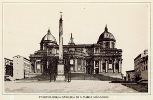 Roma: S Maria Maggiore Bazilikası Tribünü (litho) by Italian School