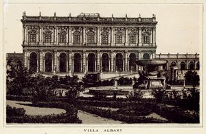 Roma: Villa Albani (lito) by Italian School