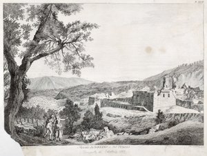Soriano Calabro ve Tapınak Harabeleri, Calabria, 1783 by Italian School