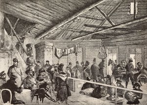 Varşova tahkimatları yakınlarındaki tavernada Rus askerleri, Polonya, Fritzmann
