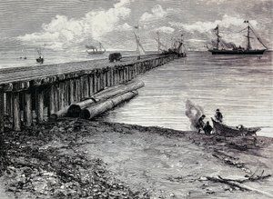 San Leon madeni, Maddalena, Gravür, Sardunya, İtalya için cevher güvertesi by Italian School