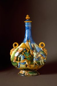 Ovide'nin Metamorfozlarından Sahneler. Urbino'da Fontana, İtalya atölyesinde üretilen seramik sürahi. 16. yüzyıl Floransa, Museo Nazionale del Bargello by Italian School