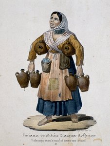 Kükürtlü su satıcısı, İtalya by Italian School