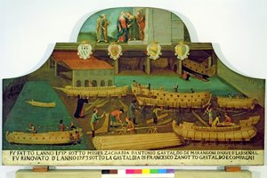 Marangoni gemi yapımcıları Ailesi için imza, Venedik, 1517 by Italian School