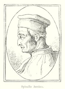 Spinello Aretino (gravür) by Italian School