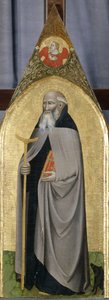 Aziz Anthony the Abbot, c.1360 (kavak ağacı üzerinde tempera)