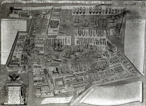 Arsenal, Venedik (renkli gravür) by Italian School