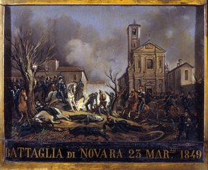Novara Savaşı (Novara), 23 Mart by Italian School