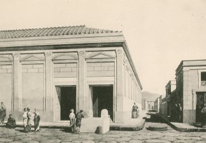 Eumachia Binası olduğu gibi (gravür) by Italian School