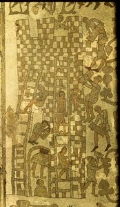 Babil Kulesi İnşaatı, 1166 (mozaik) by Italian School
