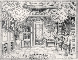 Ferrante Imperato (1550-1631) pub tarafından Historia Naturale'den İmparator Ferdinand III Doğa Tarihi Müzesi. 1672'de by Italian School
