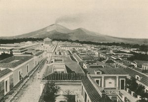 Pompeii Panoraması olduğu gibi (gravür) by Italian School