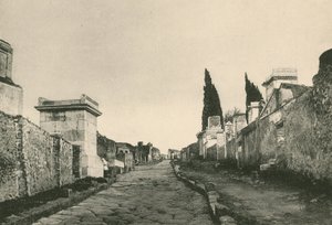 Mezarlar Sokağı olduğu gibi (gravür) by Italian School