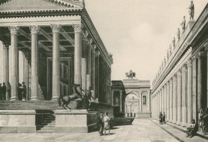 Neşe Tapınağı ve Nero Kemeri oldukları gibi (gravür) by Italian School