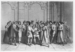 İnkaların Princes du Sang ile evlenme şekli, c.1820 by Italian School