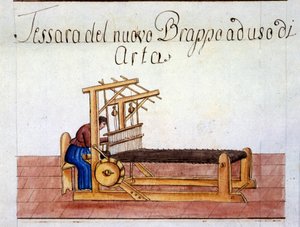 Yün dokuma. 1807. Milano Devlet Arşivleri by Italian School