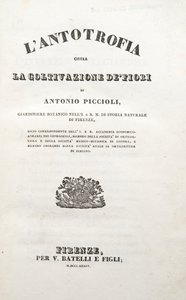 Başlık Sayfası, Antonio Piccioli tarafından yazılan The Antotrophy Or The Cultivation Of Flowers, yayın 1834 (gravür) by Italian School