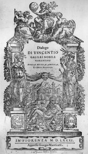 Vincenzo Galilei tarafından yazılan Della Musica Antica et (sic) della Moderna