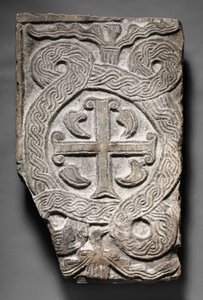 Haçlı Transenna Panel, Lombardik, 700