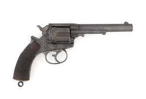 Tranter .450 inç çift etkili merkezden ateşlemeli tabanca, c.1878 (tabanca, merkezden ateşlemeli, Tranter MK I, Ordu çift etkili .450) by Italian School