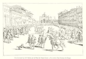 16. Yüzyılda Bir Atlıkarınca, Plaza de Santa Croce