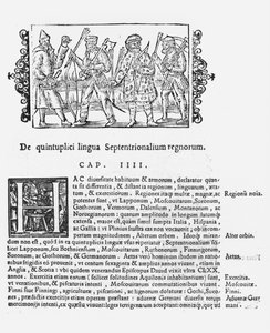 Çeşitli diller, Olaus Magnus