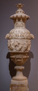 Klasik sahneli vazo, c.1825 (kaymaktaşı) by Italian School