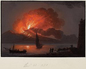 Vezüv, 22 Aralık 1820 by Italian School