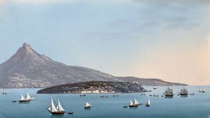 Napoli manzarası (guaj) by Italian School