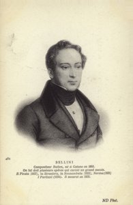 Vincenzo Bellini, İtalyan opera bestecisi (1801-1835) by Italian School
