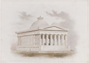 ABD Gümrük Binası, New York perspektifi, 1834 by Ithiel Town