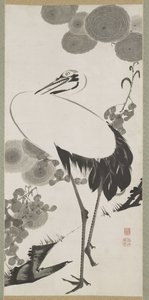Turna, Asma Parşömen, Edo Dönemi (kağıt üzerine mürekkep) by Ito Jakuchu
