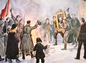 Bolşevik askerler 1917 Rus Devrimi sırasında Çar