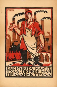 1 Mayıs - İşçi Bayramı, 1920. by Ivan Andreevich Malyutin