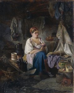 Genç Anne, 1868 by Ivan Andreyevich Pelevin