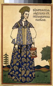 Şenlikli bir elbise içinde Vologda