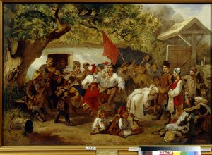 Düğün yemeği. (Düğün Festivali). Ivan Ivanovich Sokolov